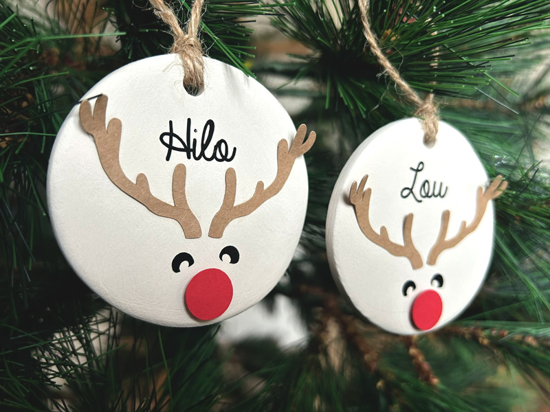 Décoration de sapin Petit Renne à personnaliser