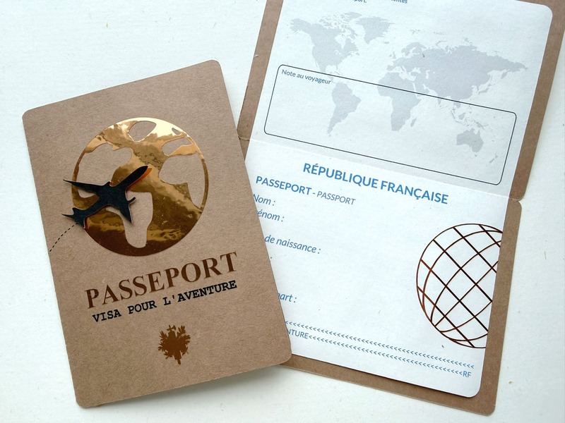 carte passeport cadeau voyage